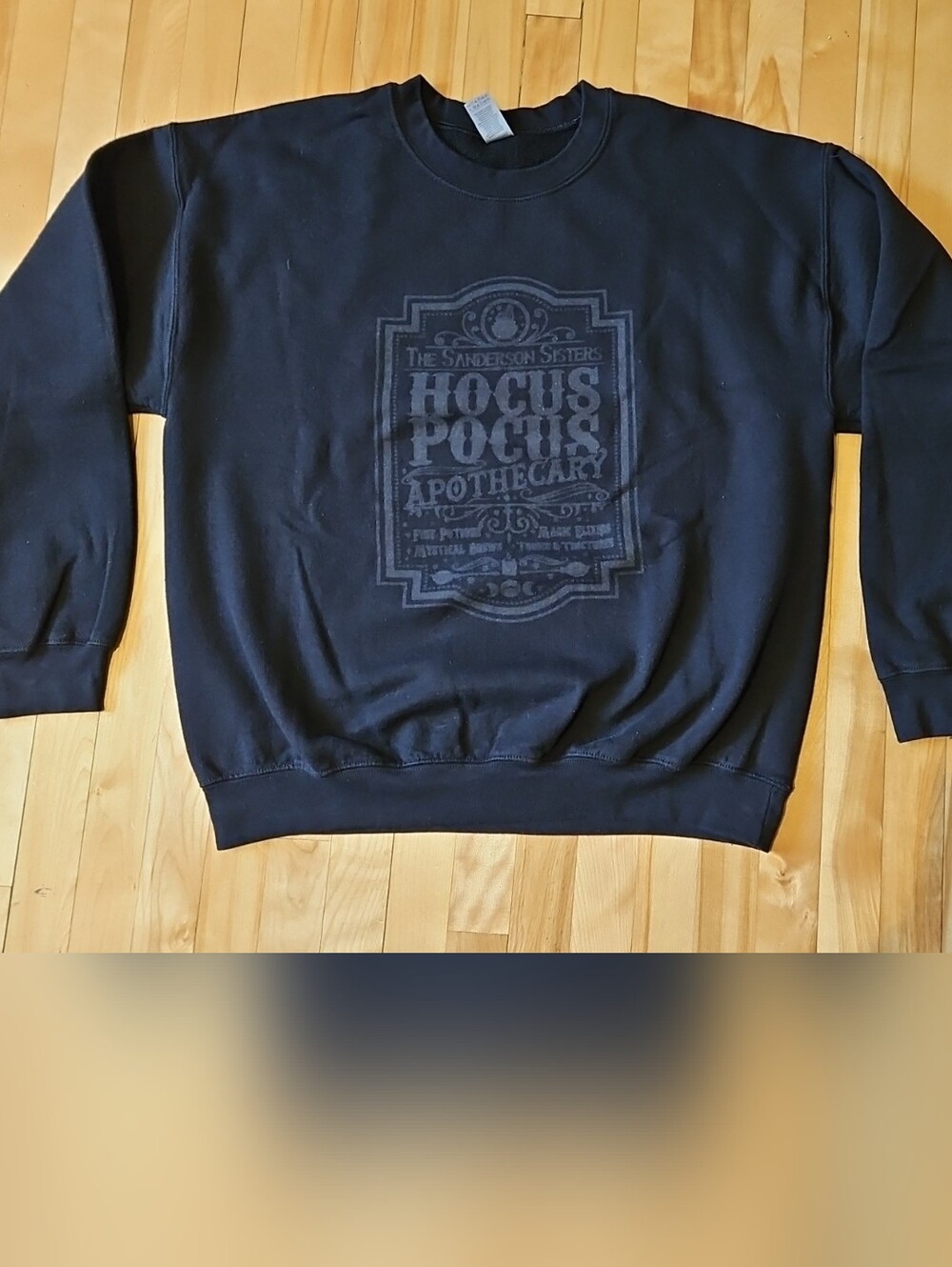 Gildan Black Hocus Pocus Apothecary Graphic Sweatshirt